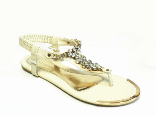 Queenspark Chunky Diamante Thong Flat Sandals