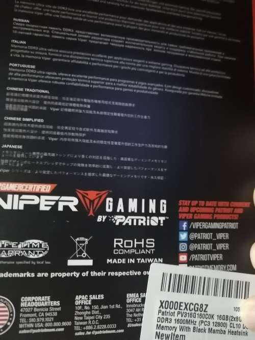 Ddr3 viper 16gb gaming ram set