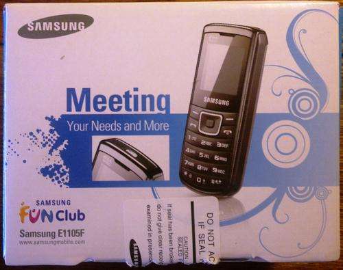 New Samsung E1105F Cell Phone