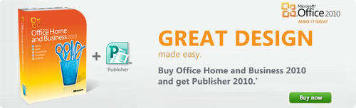 Microsoft Home and Business promotion