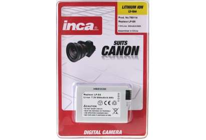 Inca LP-E8 Li-ion Camera Battery for Canon