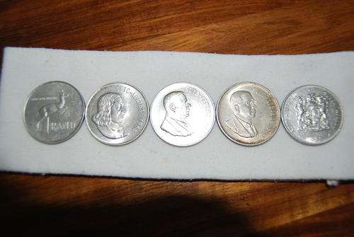 SA R1 coins ( 9x1966; 9x1967; 1x1980)