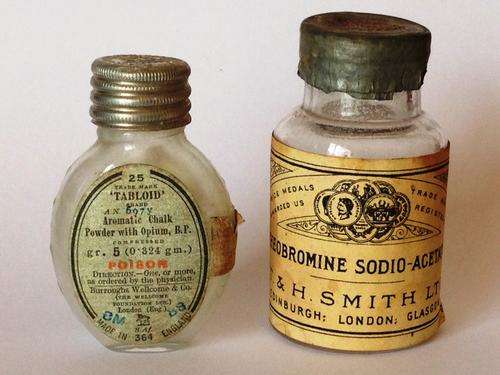 Set of 2 Medicine Bottles