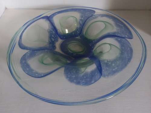 ART GLASS!! Shirley Cloete!! Signed and Dated Glass Bowl