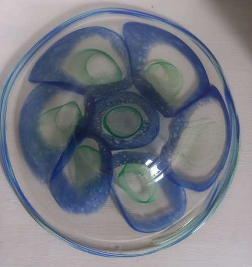 ART GLASS!! Shirley Cloete!! Signed and Dated Glass Bowl