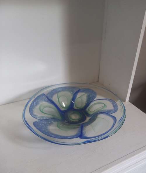 ART GLASS!! Shirley Cloete!! Signed and Dated Glass Bowl