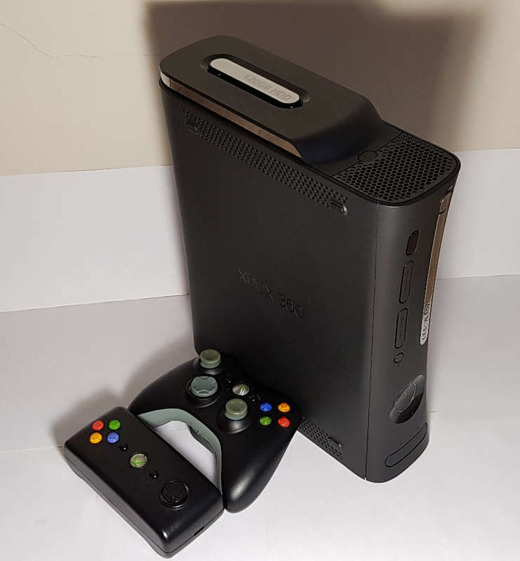 Microsoft Xbox 360 Elite 120GB Console + 1 Controller + 1 Remote + 6 games -All In Perfect Condition