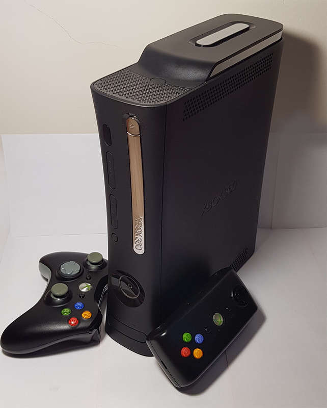 Microsoft Xbox 360 Elite 120GB Console + 1 Controller + 1 Remote + 6 games -All In Perfect Condition