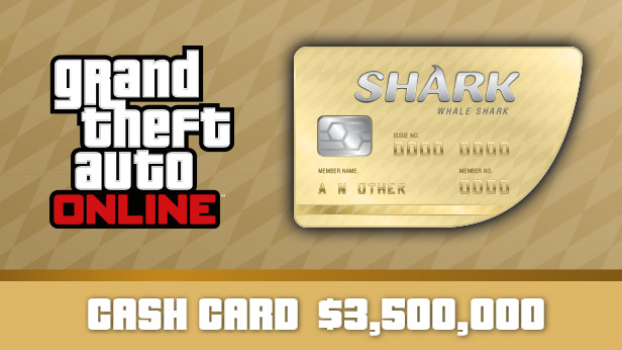 (24/7 Digital key Delivery) Grand Theft Auto Online: $3500000 The Whale Shark Cash Card Rockstar Key