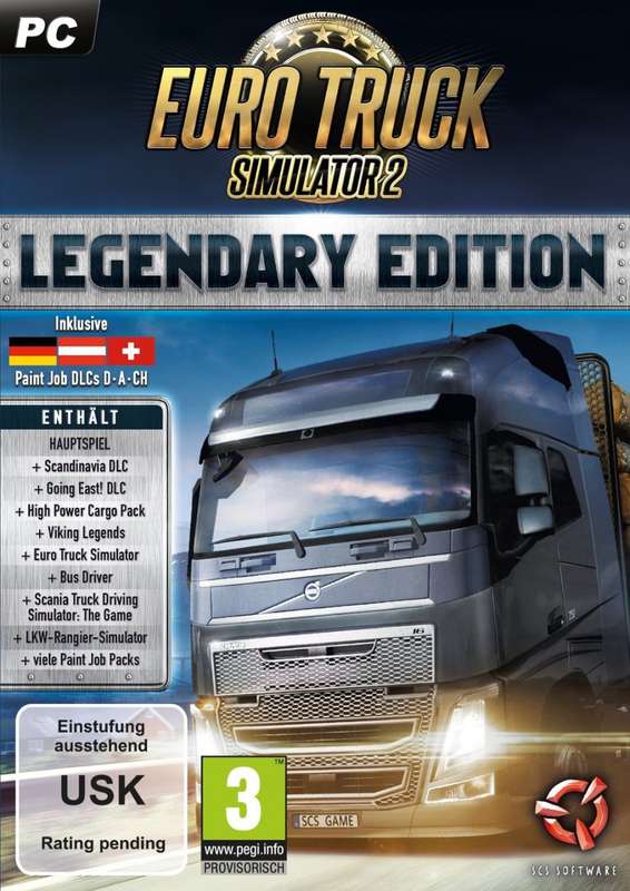 (PC Digital keycode)Euro Truck Simulator 2 Legendary Edition Steam Key for South Africa & Global