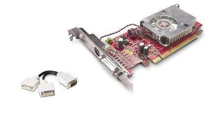 AMD Radeon HD2400XT (Low profile) -With DMS 59 cable+DVI to VGA adapter
