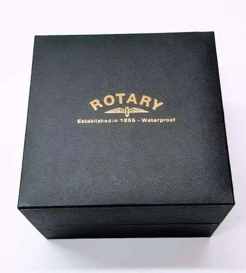 Rotary Mens Watch Interchangeable Chronograph Leather Strap