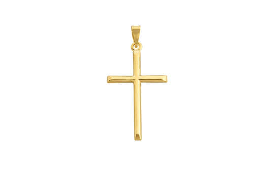 Transcendence Jewels 9kt Yellow Gold Cross Pendant 36mm