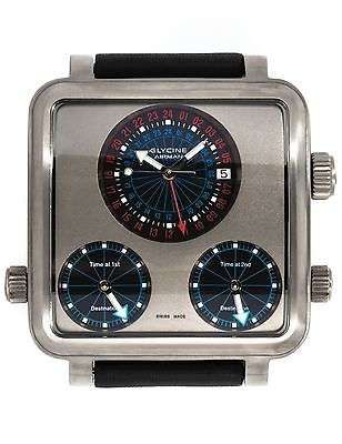 Glycine Airman 7 Plaza Mayor Titanium Automatic Gray Dial Watch 3883.89