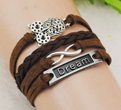 Hot! Love Owl Infinity Bracelet
