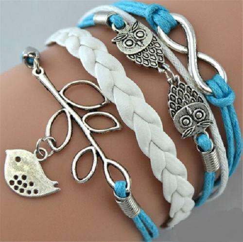**Quick Shipping!** Stylish Lovebird Infinity Bracelet!