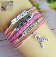 Hot! "Hope Believe Faith" Infinity Bracelet
