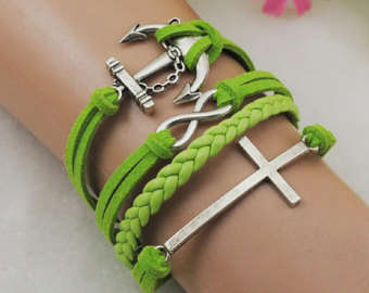 *Quick Shipping* Pretty Cross Infinity Bracelet