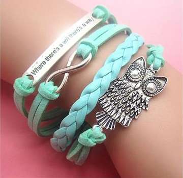 *Quick Shipping*Hot! "Where there's a will, there's a way" Infinity Bracelet