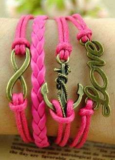 *Quick Shipping*Hot! "Love Anchor" Infinity Bracelet