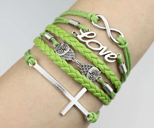 New Hot! "Love cross" Infinity Bracelet