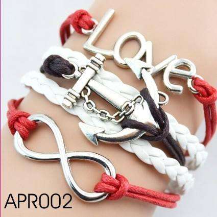 *Quick Shipping*Hot! "Love Anchors" Infinity Bracelet