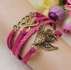 *New!*Hot! "Love Owl of Wisdom" Infinity Bracelet