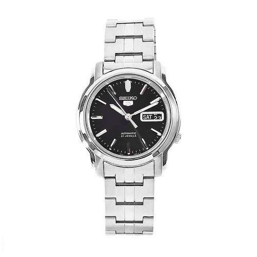 SEIKO 5 Classic Mens Automatic Watch Black Dial See Thru Case Back SNKK71K1 *IN STOCK*