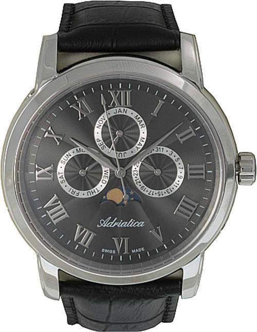Adriatica 100% SWISS Made Men, Chrono Complication, Moon phase A8134.5236QF