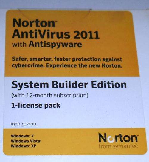 Norton AntiVirus 2011 with AntiSpyware