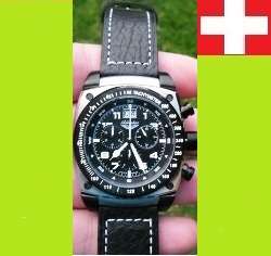 Adriatica 100% Swiss Made Men, Pilot Series Chronograph, Tachymeter Big Date Watch
