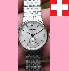 **ADRIATICA**100% SWISS Made , Classic Styling Siver Dial S/Steel Ladies Bracelet Watch