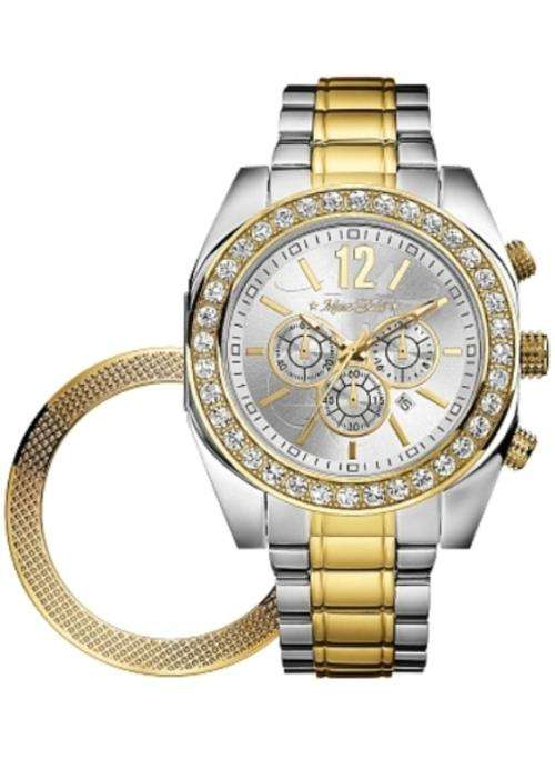 **Absolute Gorgeous  MARC ECKO CHRONOGRAPH CRYSTAL 2 TONE MENS WATCH