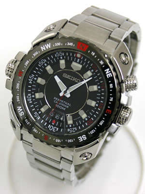 **R1 no reserve**SEIKO PERPETUAL CALENDAR 100M BLACK ATLAS WATCH SNQ039