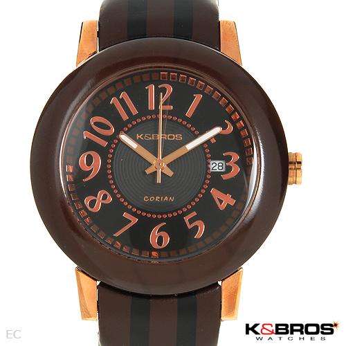 **Italian Styling**K AND BROS "corian" Brand New Gentlemens Date Watch 9426-4