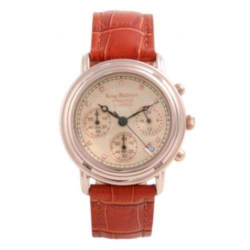 Krug Baumen DIAMOND PRINCIPLE Pose Gold pl Mens Watch 150575DM