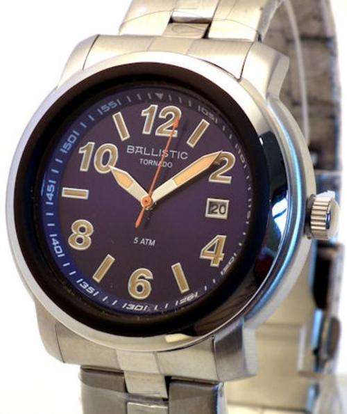 Ballistic Mens Tornado Blue Date Sports Watch BWR102