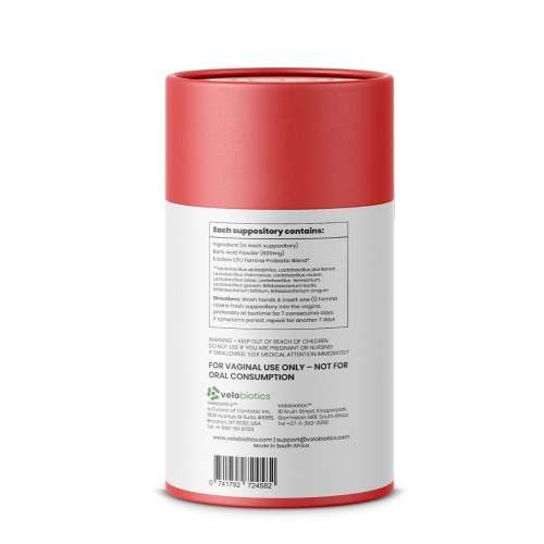Femina Cookie Fresh Probiotics with Boric Acid Suppositories