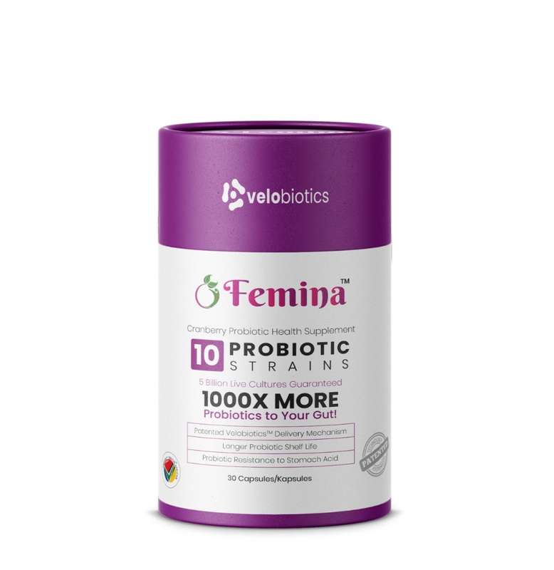 Femina 10 Strain Probiotic Capsules with Cranberry Extract (30`s)