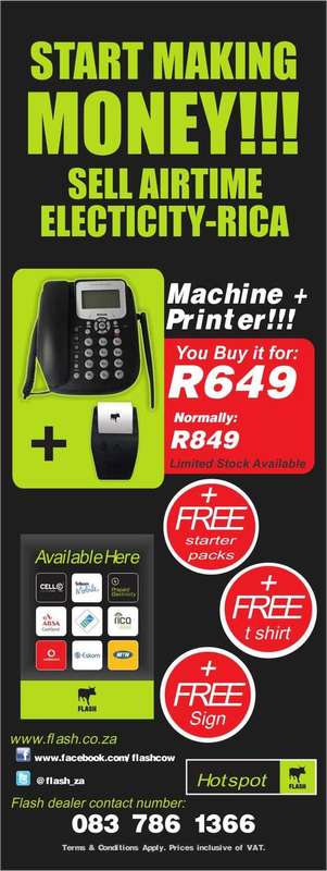 AIRTIME AND ELECTRICITY VENDING MACHINE