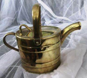 ANTIQUE JOSEPH SANKEY &SONS SOLID BRASS WATERING CAN