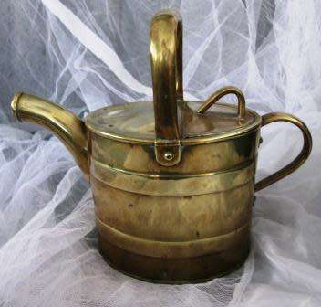 ANTIQUE JOSEPH SANKEY &SONS SOLID BRASS WATERING CAN