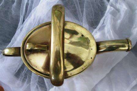 ANTIQUE JOSEPH SANKEY &SONS SOLID BRASS WATERING CAN