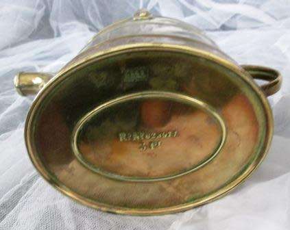 ANTIQUE JOSEPH SANKEY &SONS SOLID BRASS WATERING CAN
