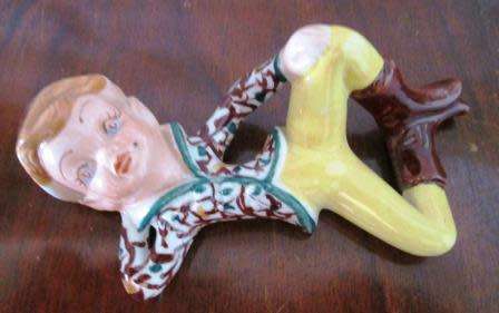 RARE COLLECTION OF 5 LUCIA WARE HAND PAINTED PIXIES