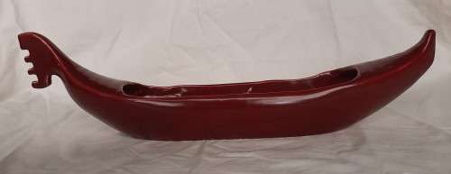 SCARCE  LARGE LUCIA WARE GONDOLA SHAPED POSY VASE