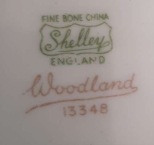 SHELLEY WOODLAND PATTERN NO 13348 TRIO