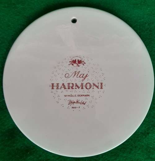 TWO NYMOLLE DENMARK CERAMIC WALL PLATES DESIGNED BY BJORN WIINBLAD