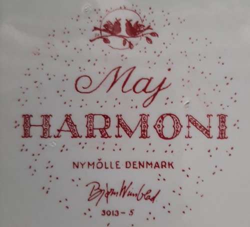TWO NYMOLLE DENMARK CERAMIC WALL PLATES DESIGNED BY BJORN WIINBLAD
