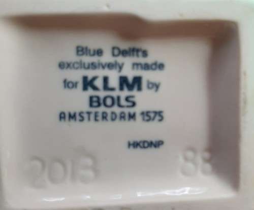 BLUE DELFTS FOR KLM MINIATURE HOUSE NO 88